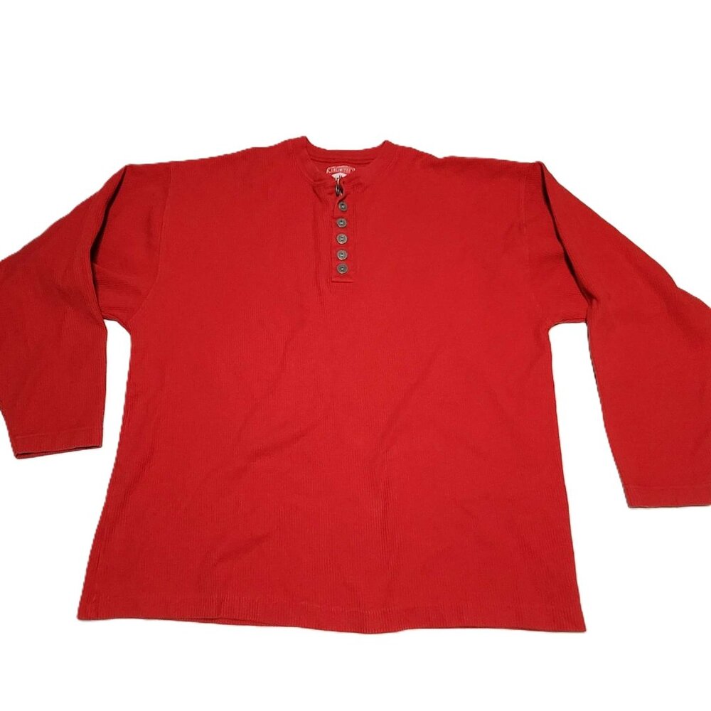 Marlboro Unlimited sweater Men's large quarter-button shirt 100% cotton Vintage